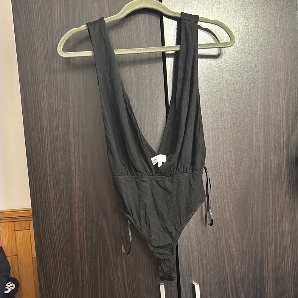 Black Deep V Swimsuit